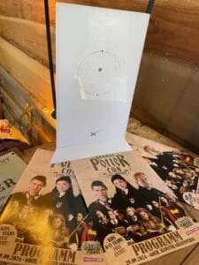 Flyer of German Potter Convention on wooden table